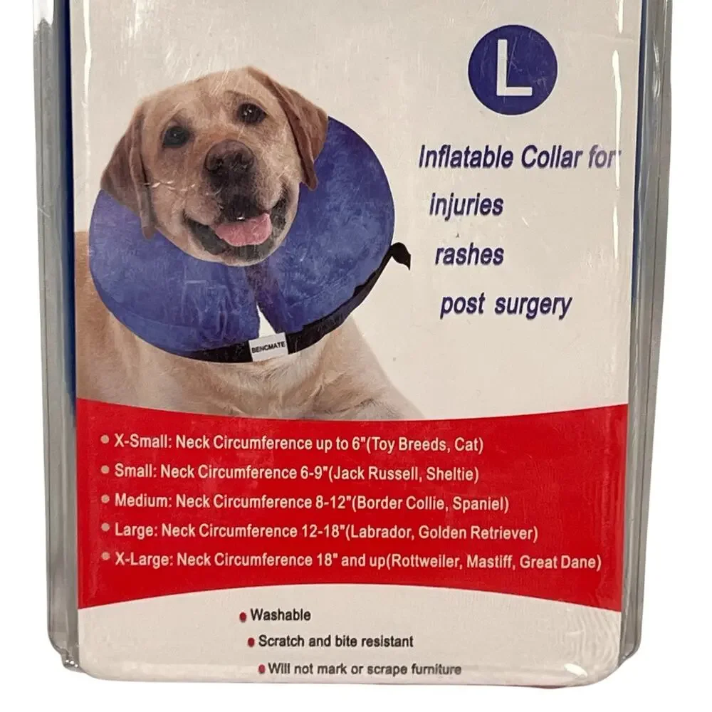 Bencmate NEW Inflatable Medical Dog Collar Size Large 12